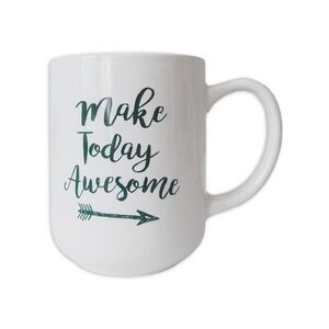 Royal Norfolk Coffee Mug 14 oz White "Make Today Awesome"